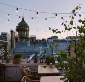 kleinen Balkon gestalten Beleuchtung